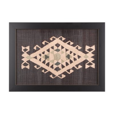 14022 - Brown Tapestry VI by Mercana Studio a Hand Embellished Textured Framed Art Print