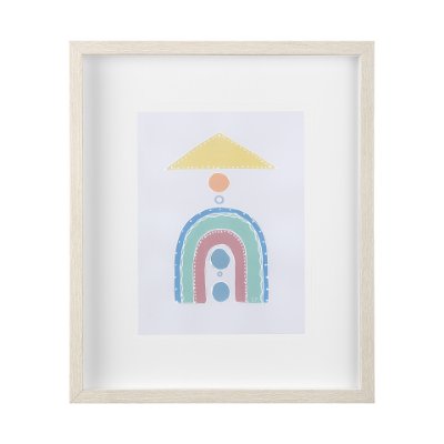 14029 - Pavilion II by Mercana Studio a Hand Embellished Textured Framed Art Print Matted under Glass