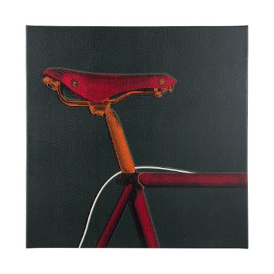 102023-L - Bike Saddle Green by Alarm a Hand Embellished Textured Canvas
