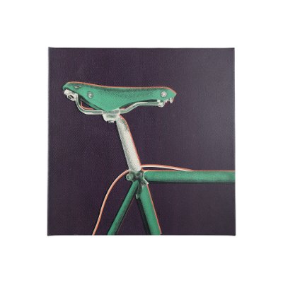 102025-S - Bike Saddle Purple by Alarm a Hand Embellished Textured Canvas