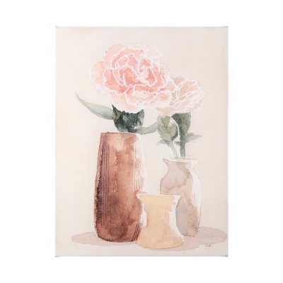 102036-L - Boho Flowers I by Gabrielle Crawford a Hand Embellished Textured Canvas