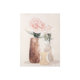 102036-S - Boho Flowers I by Gabrielle Crawford a Hand Embellished Textured Canvas