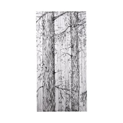 102050-L - Forest BW I by Ariana a Hand Embellished Textured Canvas