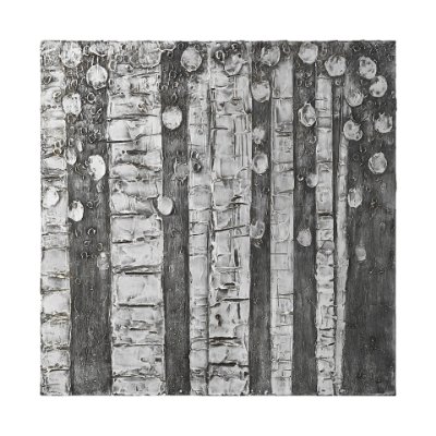 102069-L - Birch Trees by Studio M a Hand Embellished Gallery-Wrapped Canvas Print