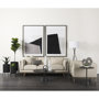 69494 - Micra 11.0L x 3.0W x 13.4H Matte Black Metal Decorative Object on a Stand