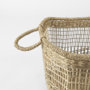 69585 - Bellisa 18.5L x 14.6W x 11.0H (Set of 2) Medium Brown Seagrass Rectangular Basket W/ Handles 