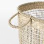 69586 - Bowie 19.7L x 19.7W x 19.7H (Set of 3) Medium Brown Seagrass Round Basket W/ Handles 