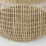 69592 - Nova 15.0L x 15.0W x 9.4H (Set of 2) Light Brown Seagrass Woven Round Basket W/ Long Handle 