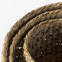 69597 - Dakota (Set of 3) Medium Brown Seagrass Round Basket 