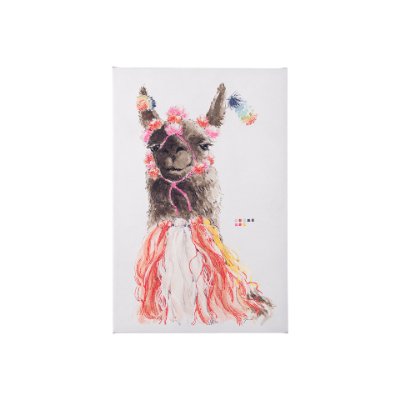 101971-S - Lama II by Mercana Studio a Hand Embellished Textured Canvas