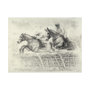 101983-L - Horse Racing II by Mercana Studio a Hand Embellished Textured Canvas
