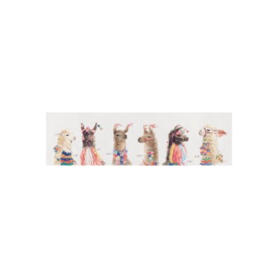 101973-S - Lama IV by Mercana Studio a Hand Embellished Textured Canvas