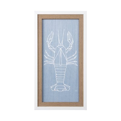 14042 - Lobster I by Mercana Studio a Hand Embellished Textured Framed Art Print