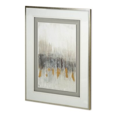 11946 - Custom Neutral Wave I by Jennifer Goldberger a Hand Embellished Textured Framed Art Print