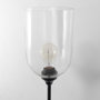 69677 - Clyde 6.0L x 8.0W x 37.0H Matte Black W/Glass Round Wall Sconce