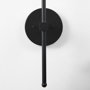 69677 - Clyde 6.0L x 8.0W x 37.0H Matte Black W/Glass Round Wall Sconce