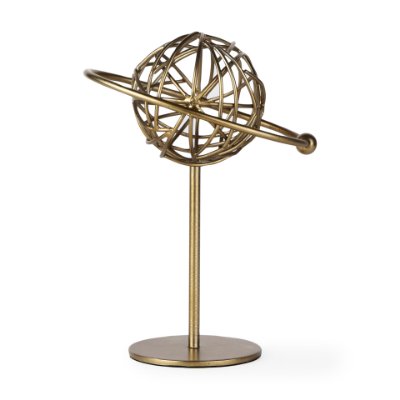 69997 - Atlas 10.0L x 8.0W x 12.0H Gold Metal Solar System Ornament