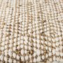 69517 - Ekani 16.0L x 16.0W x 16.0H Cream/Beige Cotton Pouf