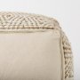 69517 - Ekani 16.0L x 16.0W x 16.0H Cream/Beige Cotton Pouf
