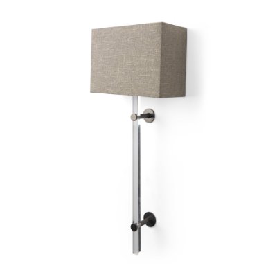 69700 - Kinsley Beige Shade W/Transparent Body Wall Sconce 