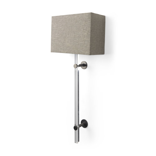 69700 - Kinsley Beige Shade W/Transparent Body Wall Sconce 