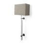 69700 - Kinsley Beige Shade W/Transparent Body Wall Sconce 