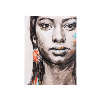 102100-S - Unity I Woman (L) by Mercana Studio a Hand Embellished Textured Canvas