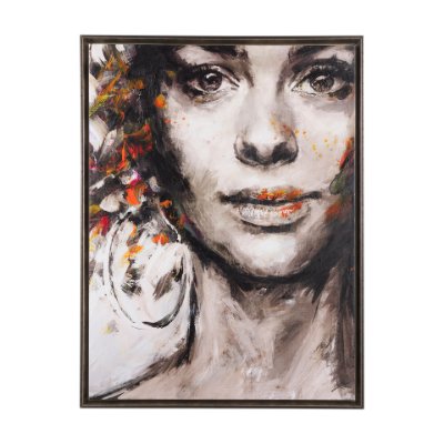 102101-FL - Unity II Woman (FL) by Mercana Studio a Hand Embellished Textured Framed Canvas