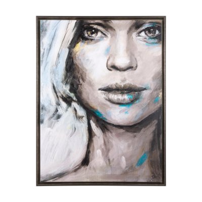 102102-FL - Unity III Woman (FL) by Mercana Studio a Hand Embellished Textured Framed Canvas