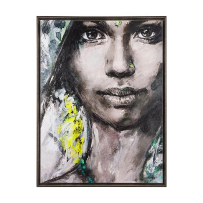102104-FL - Unity V Woman (FL) by Mercana Studio a Hand Embellished Textured Framed Canvas