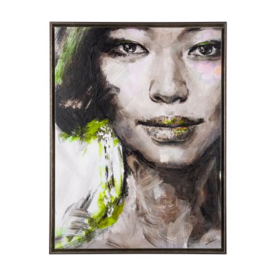 102105-FL - Unity VI Woman (FL) by Mercana Studio a Hand Embellished Textured Framed Canvas