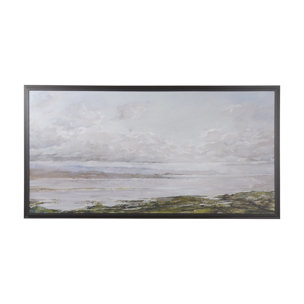 Sea View by Mercana Studio a Hand Embellished Textured Framed Canvas