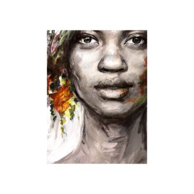 102106-S - Unity VII Woman (S) by Mercana Studio a Hand Embellished Textured Canvas
