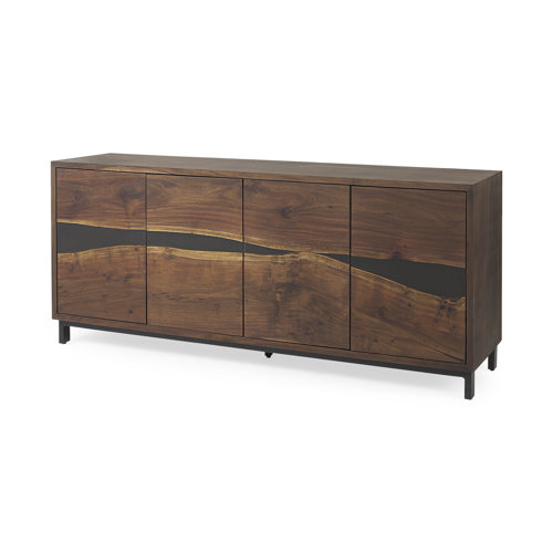 69734 - Hemlock 69L x 18W x 30H Brown Wood Sideboard 