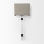69700 - Kinsley Beige Shade W/Transparent Body Wall Sconce 