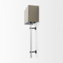 69700 - Kinsley Beige Shade W/Transparent Body Wall Sconce 