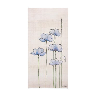 102133-L - Meadow flowers IV by Mercana Studio a Hand Embellished Textured Canvas