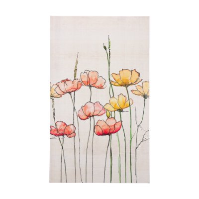 102134-L - Meadow flowers  by Mercana Studio a Hand Embellished Textured Canvas