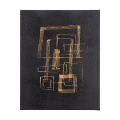 102144-L - Lines IV by Mercana Studio a Hand Embellished Textured Canvas