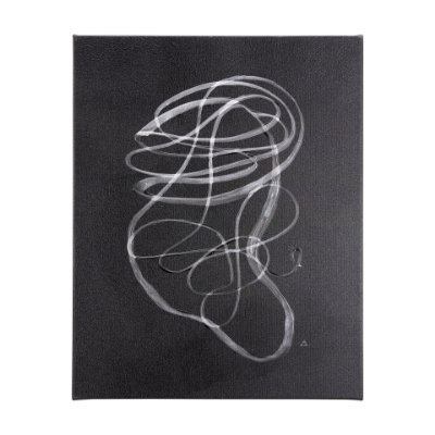 102146-L - Lines VI by Mercana Studio a Hand Embellished Textured Canvas