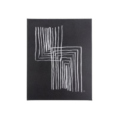 102142-S - Lines II by Mercana Studio a Hand Embellished Textured Canvas