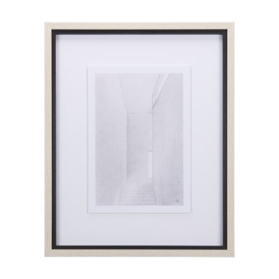14137 - Corridor I by Mercana Studio a Hand Embellished Textured Framed Art Print Matted under Glass