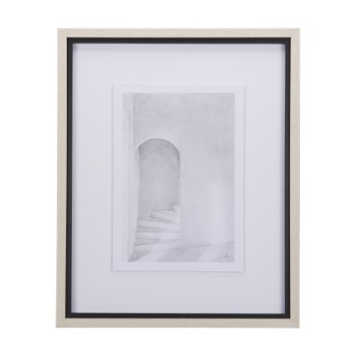 14139 - Corridor III by Mercana Studio a Hand Embellished Textured Framed Art Print Matted under Glass