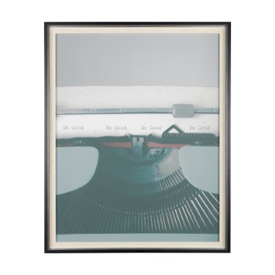 14196 - Typewriter Notes Good by Mercana Studio Hand Embellished Textured Framed Photo Art Print Matted unde
