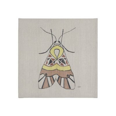 102218-S - Moth II by Mercana Studio a Hand Embellished Textured Canvas