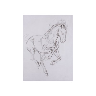 102226-S - Horse I by Mercana Studio a Hand Embellished Textured Canvas