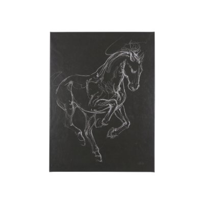 102228-S - Horse III by Mercana Studio a Hand Embellished Textured Canvas