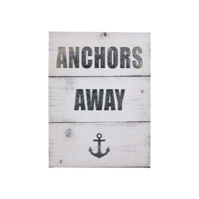 102180-S - Anchors Away by Mercana Studio a Hand Embellished Textured Canvas