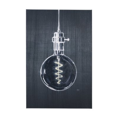 102188-L - Bright Idea II by Mercana Studio a Hand Embellished Textured Canvas