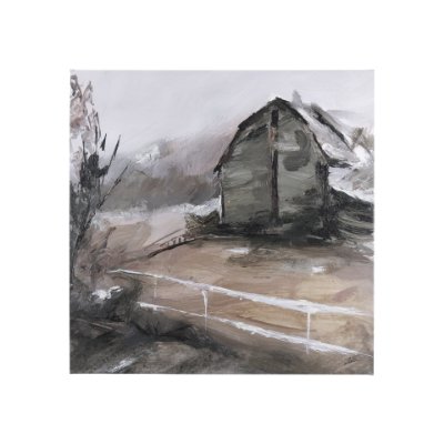 102199-S - Late Autumn in Countryside I by Mercana Studio a Hand Embellished Textured Canvas